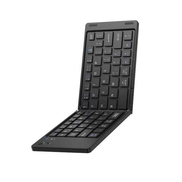 XO KB-11 Wireless Folding Bluetooth Keyboard 66 Keys | Portable Rechargeable Keyboard for iPad, Tablet, Android, iPhone, Windows & Mac