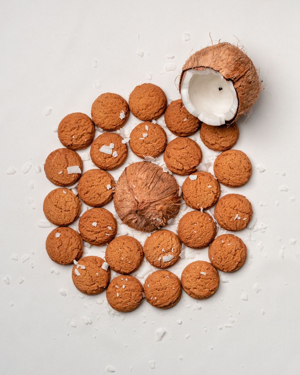 Kookie Factory Coconut Cookies 9L Bucket | Crunchy Coconut Flavoured Biscuits | Family Value Pack