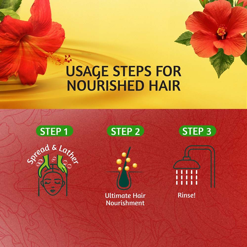 Vatika Naturals Hibiscus Nourishing Oil Shampoo 400ml | Strengthening Shampoo for Weak Hair