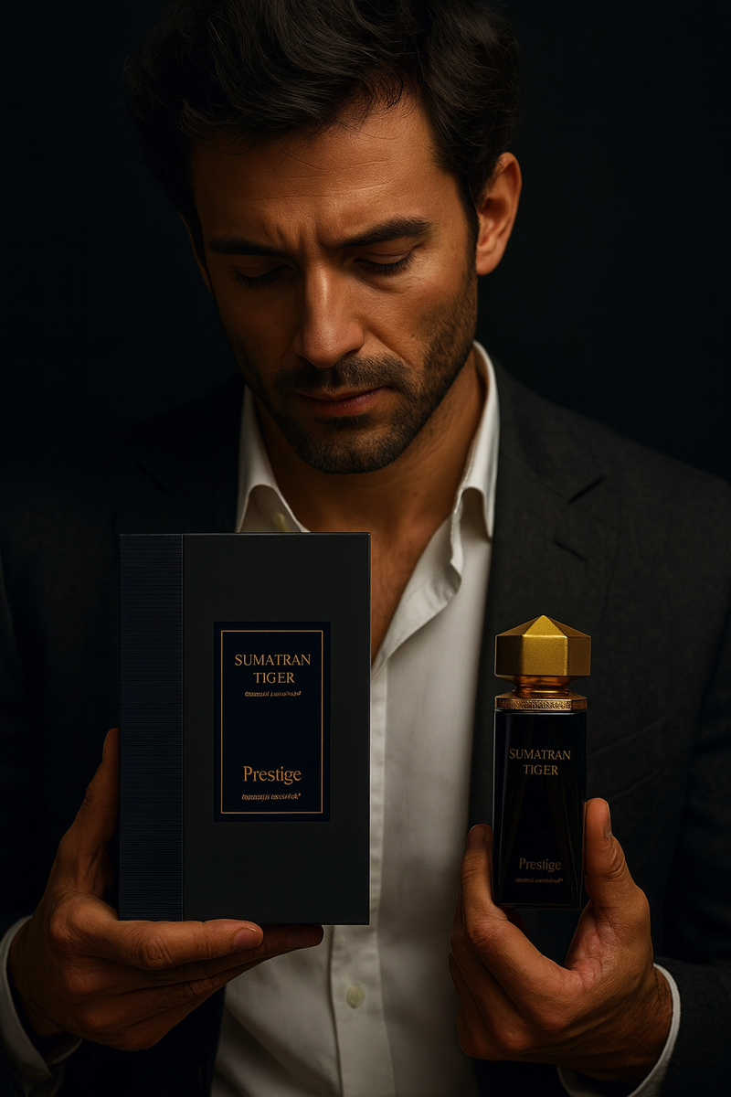 Prestige Sumatran Tiger Extrait de Parfum for Men 100ml | Luxury Woody Oriental Long Lasting Perfume