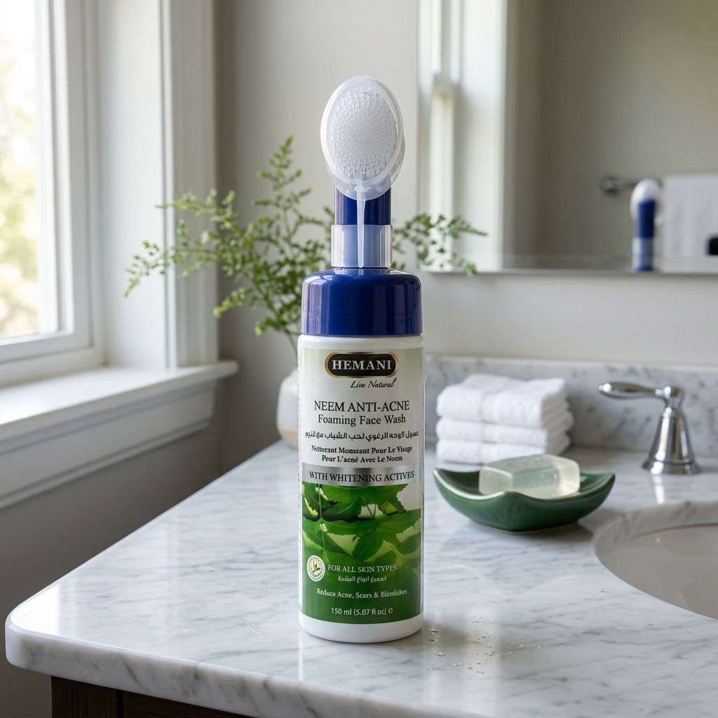 Neem & Licorice Foaming Face Wash 150ml with 3-in-1 Cleansing Brush