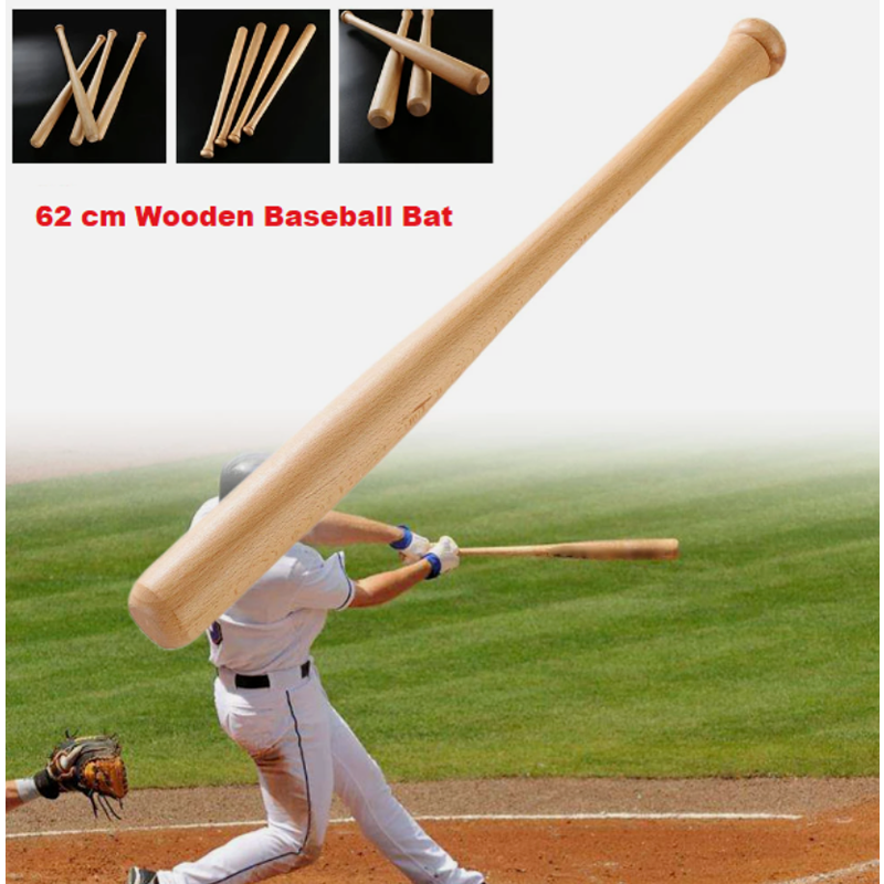 82cm Wooden Baseball Bat – Premium Solid Wood Training Bat for Baseball Practice, Fitness & Recreational Sports