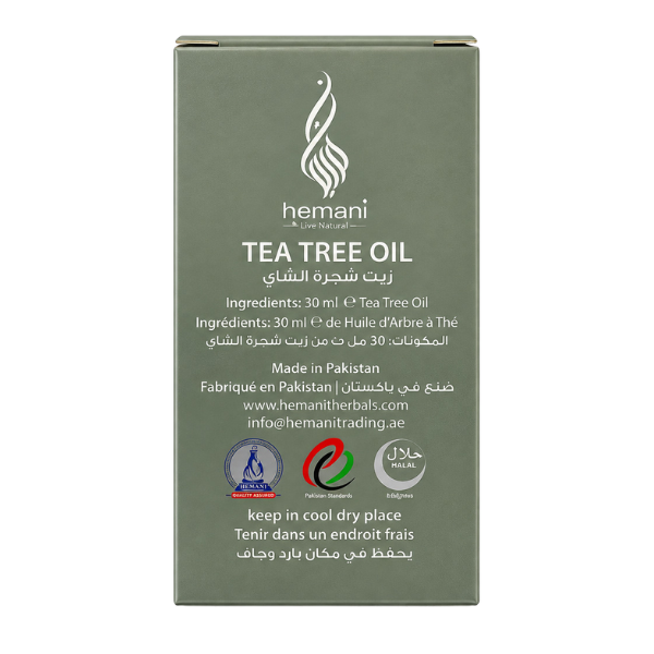 Hemani Tea Tree Oil 30ml Natural Herbal Oil for Skin Hair and Body Care
