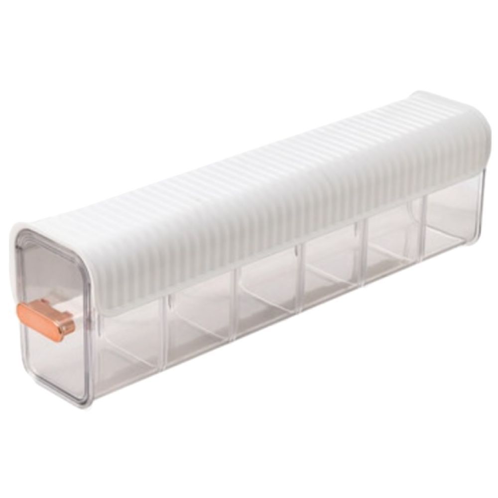 6 Cell Transparent Wall Hanging Storage Organizer | Multipurpose Plastic Storage Box for Home, Kitchen & Bathroom – 36cm