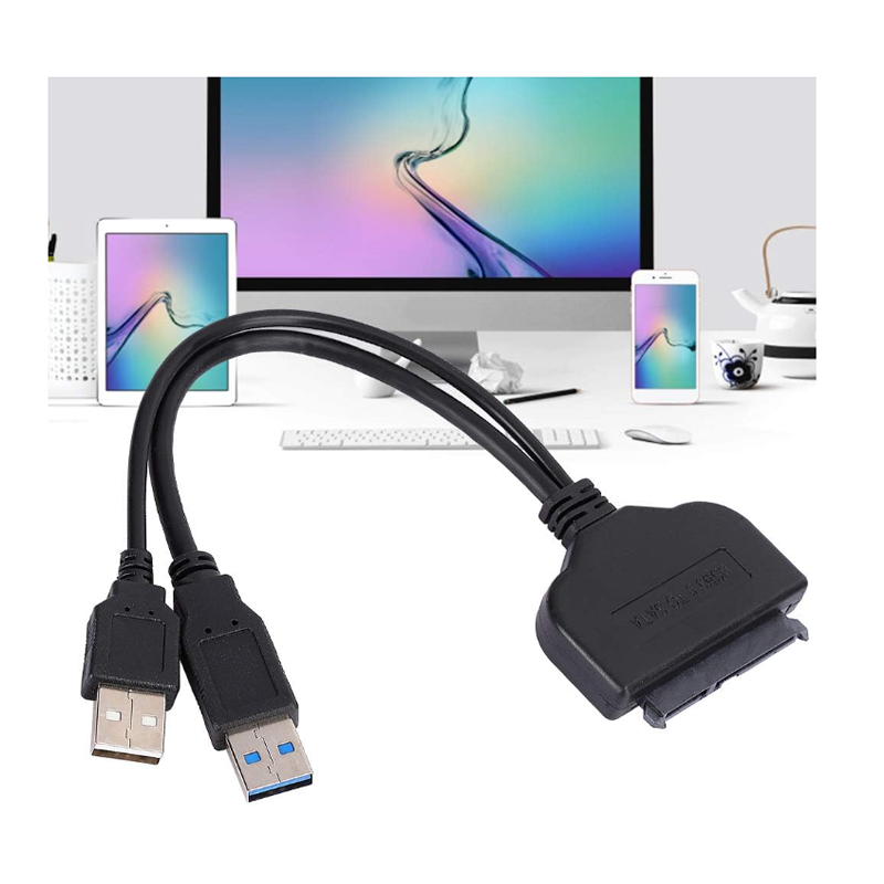 USB 3.0 to SATA Adapter Cable for 2.5 Inch SSD & HDD - High-Speed SATA III to USB Converter with UASP Support