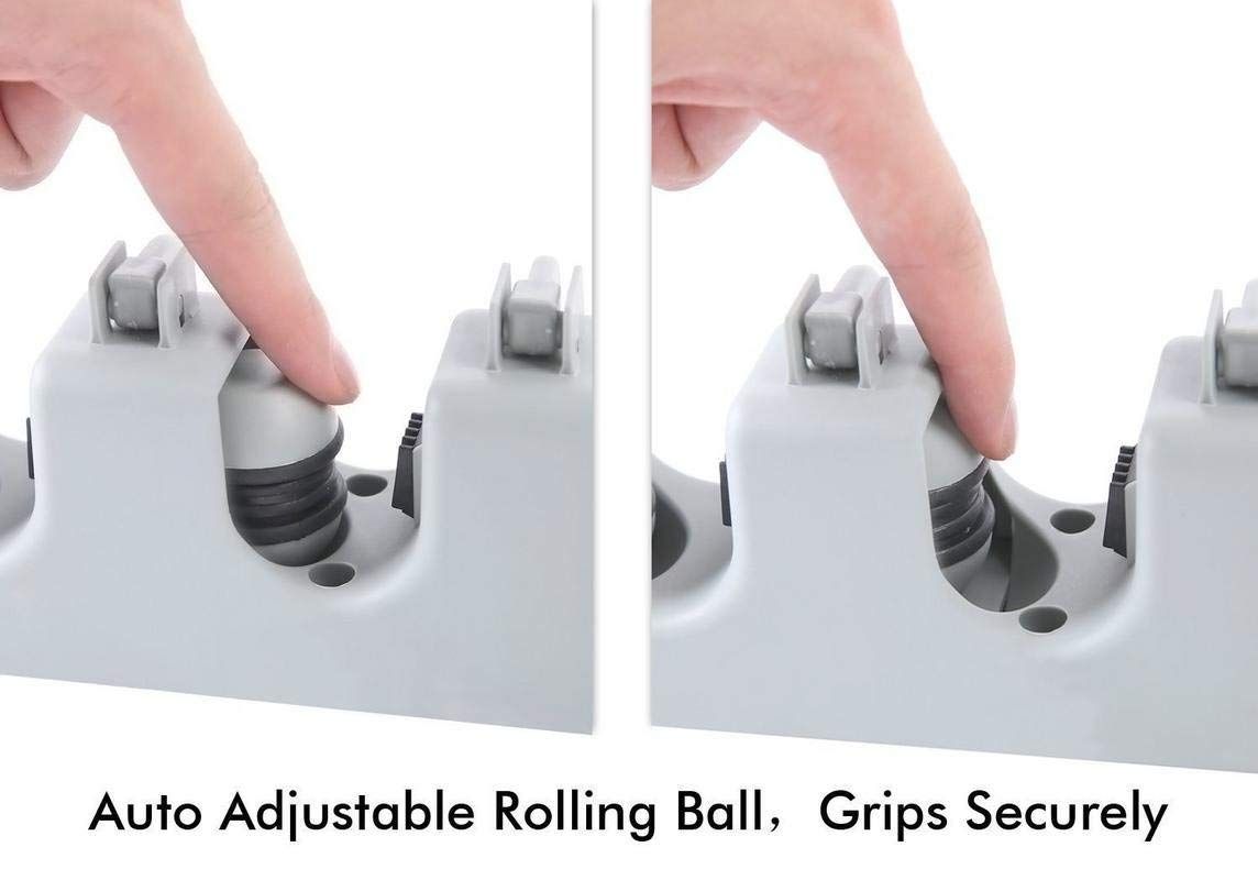 Heavy Duty Wall Mounted Mop & Broom Holder Rack Organizer | 6 Position Cleaning Tool Storage Rack