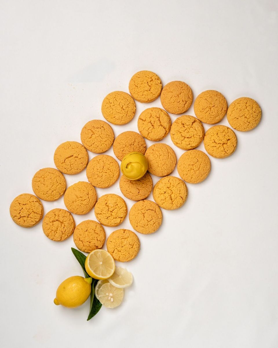 Kookie Factory Lemon Cookies 9L Bucket | Zesty Lemon Flavoured Biscuits | Family Value Pack