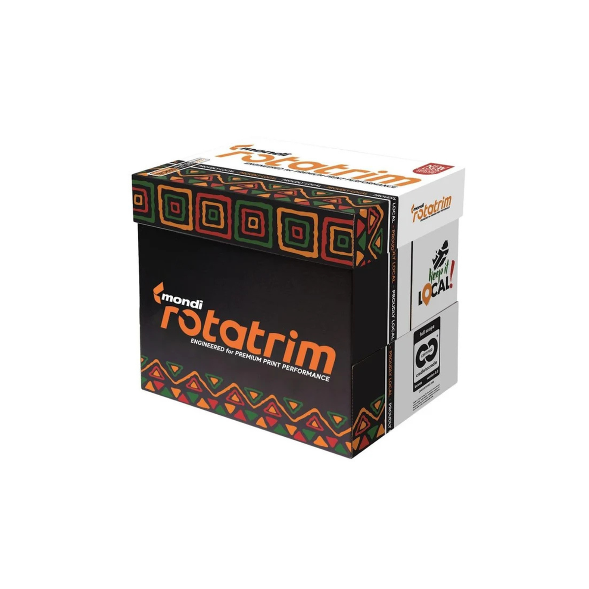 Mondi Rotatrim A4 Copy Paper 80 GSM - 1 Box (5 Reams) | Premium Multipurpose Printer Paper