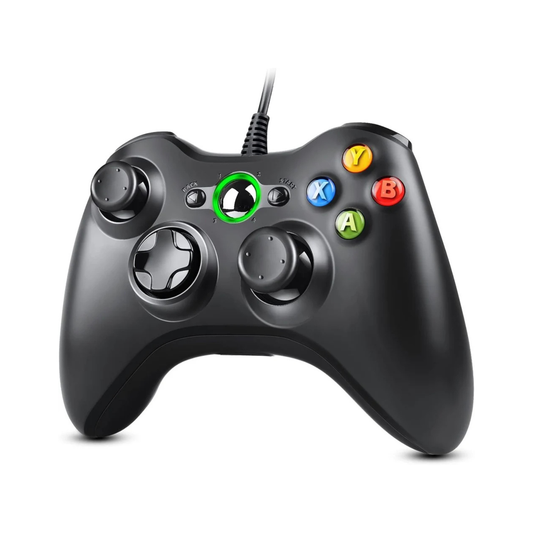 Wired Game Controller for Xbox 360 & PC – USB Gamepad with Dual Analog Sticks, D-Pad & Action Buttons