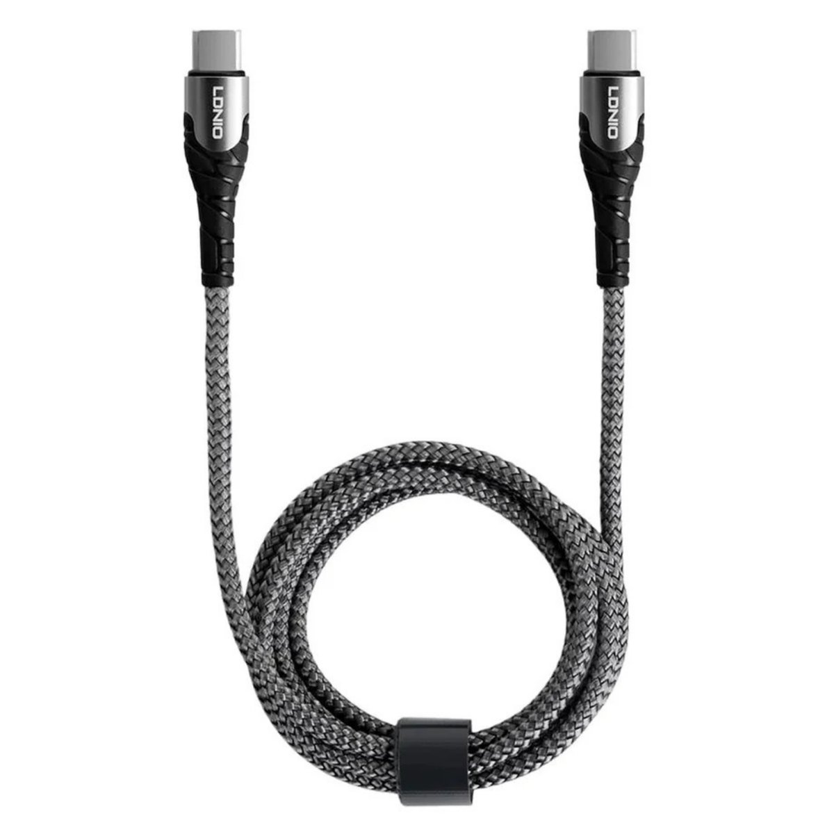 LDNIO LC101 USB-C to USB-C 65W PD Fast Charging Cable 1M | Braided Data Sync Cable