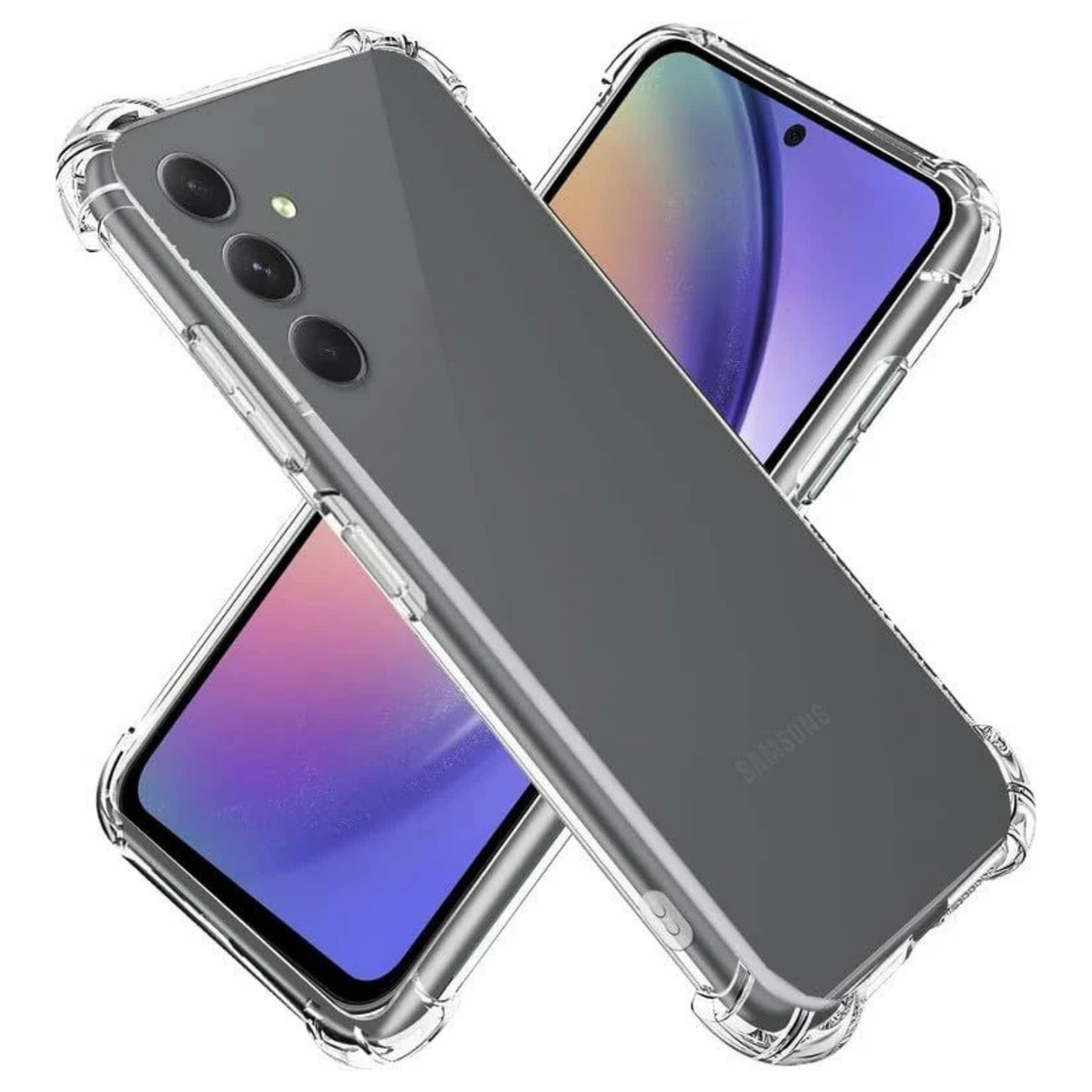 Samsung Galaxy A54 5G Premium Shockproof Clear Case | Anti-Yellow Transparent TPU Protective Back Cover with Air Cushion Corners