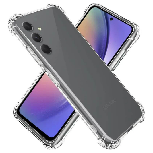 Samsung Galaxy A54 5G Premium Shockproof Clear Case | Anti-Yellow Transparent TPU Protective Back Cover with Air Cushion Corners