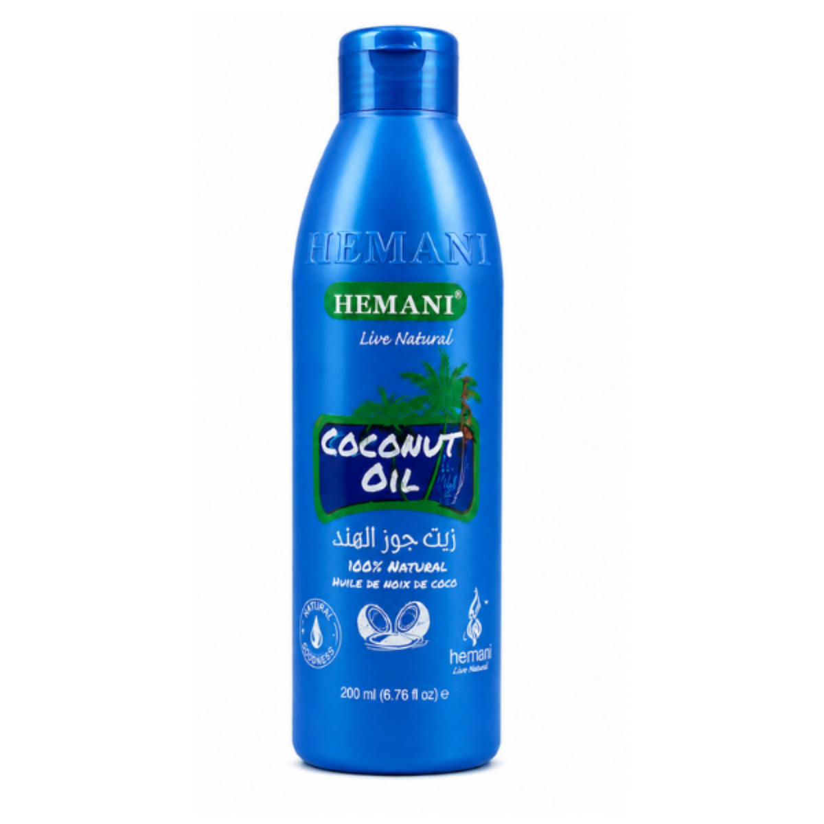 Hemani 100% Natural Coconut Hair Oil 200ml – Nourishing Oil for Hair & Scalp