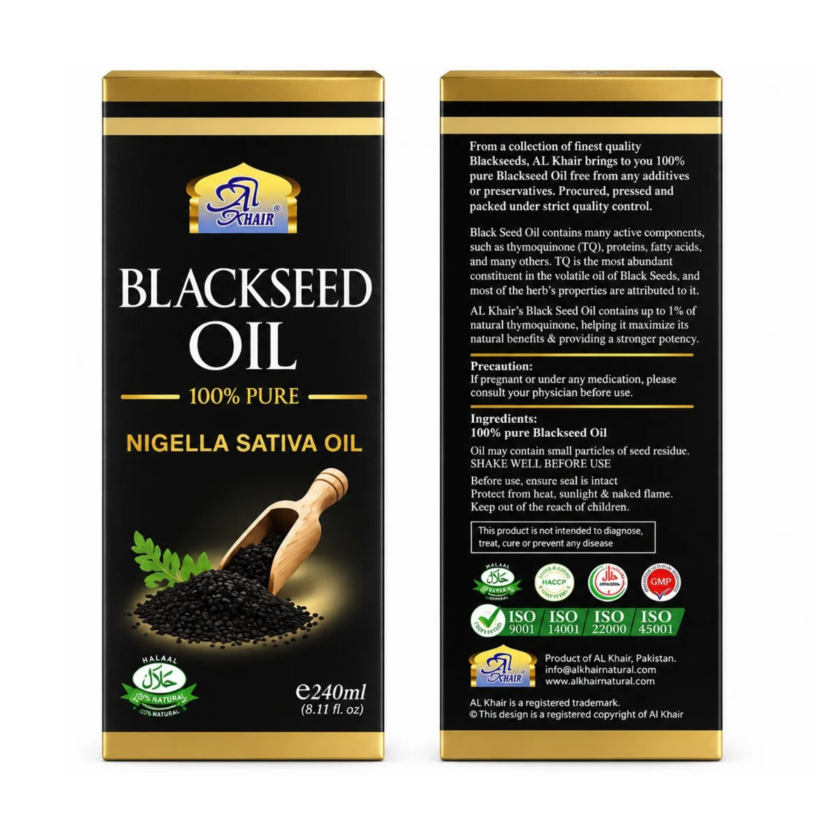 100% Pure Black Seed Oil Nigella Sativa Oil Natural Herbal Oil 240ml