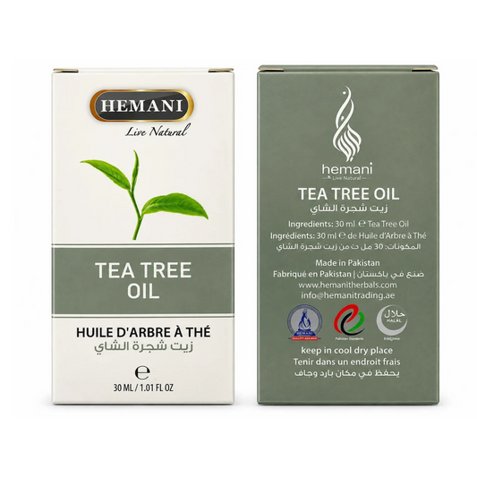 Hemani Tea Tree Oil 30ml Natural Herbal Oil for Skin Hair and Body Care