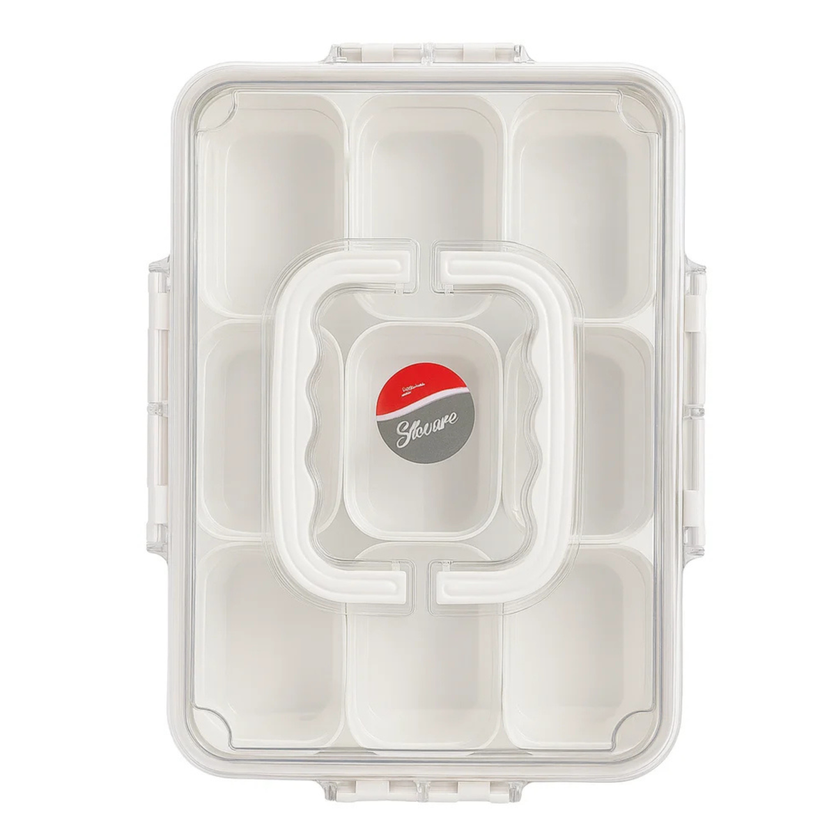 Multi-Compartment Airtight Food Storage Container with Secure Lock Lid | BPA-Free Snack & Dry Food Organizer