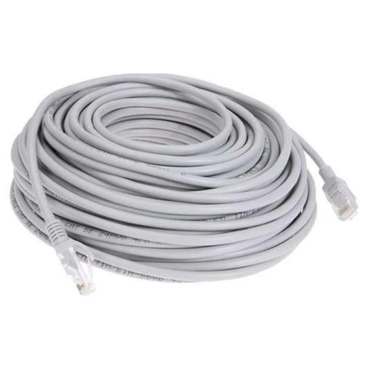 Premium CAT6 Ethernet Cable 30M – High-Speed Network Patch Cord with RJ45 Connectors – Grey