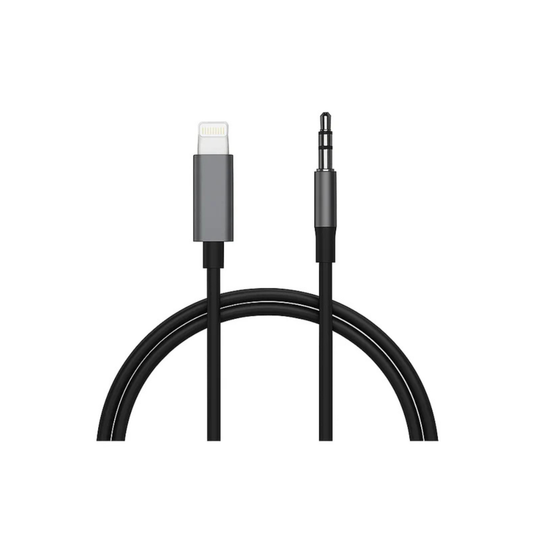 LDNIO LS-Y81i Lightning to 3.5mm AUX Audio Cable 1M | Hi-Fi Lossless Sound | Durable Braided Cable for iPhone & Car Stereo