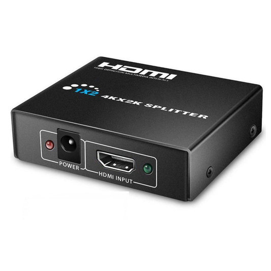 HDMI Splitter 1 Input 2 Output 4K Ultra HD | HDMI 1x2 Splitter Adapter for HDTV, TV, Monitor, Projector & PC