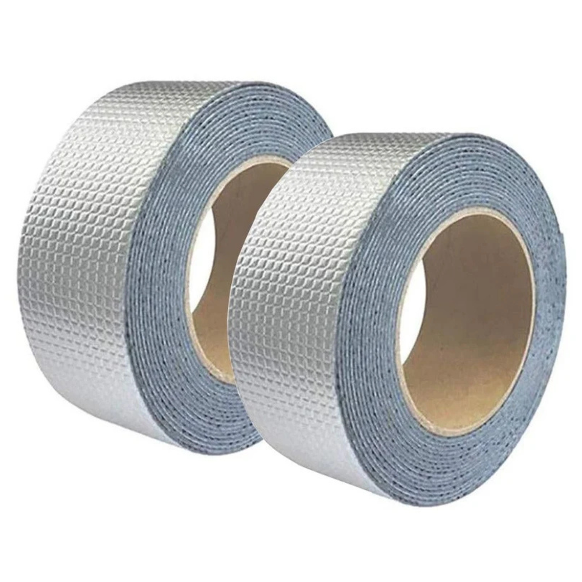 Waterproof Butyl Aluminum Foil Repair Tape for Roof, Pipe & Crack Sealing | Heavy Duty Leak Proof Tape | 2 Piece Set
