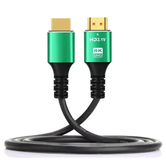 HDMI 2.1 Cable 2M 8K Ultra HD High-Speed HDMI Cable | 4K 120Hz, 8K 60Hz, eARC & HDR Compatible | Black