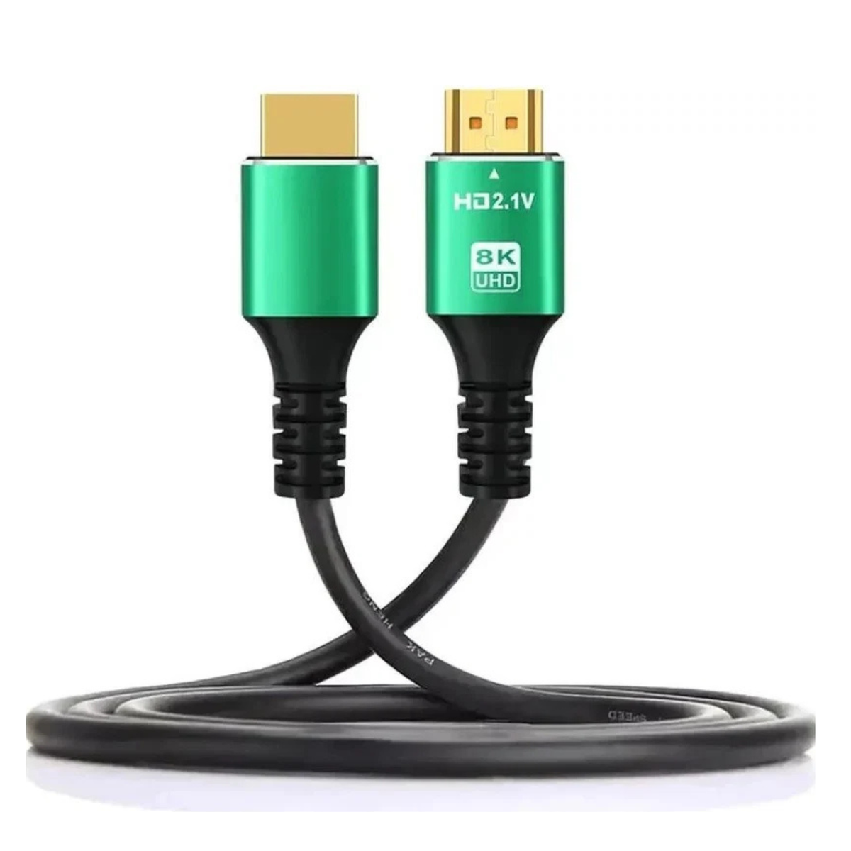 HDMI 2.1 Cable 1.8M 8K Ultra HD High-Speed HDMI Cable | 4K 120Hz, 8K 60Hz, eARC & HDR Compatible | Black