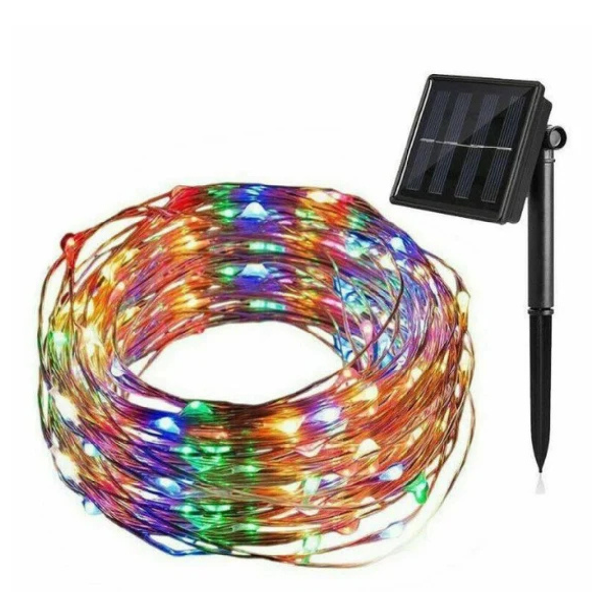 12M Solar LED String Lights 100 LEDs Waterproof Outdoor Fairy Lights for Garden, Patio, Christmas & Wedding Decor