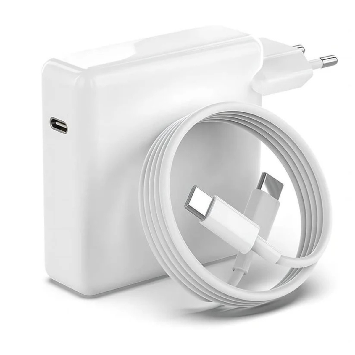 30W USB-C PD Fast Charger with Type-C Cable | Fast Charging Power Adapter for Laptops, Tablets, Smartphones & MacBook Air – White