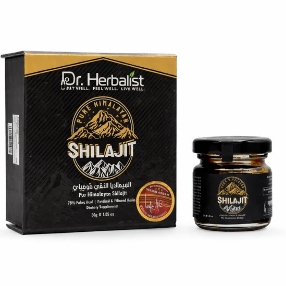 Dr Herbalist Pure Himalayan Shilajit Resin Gel 30g | 75% Fulvic Acid Mineral Supplement