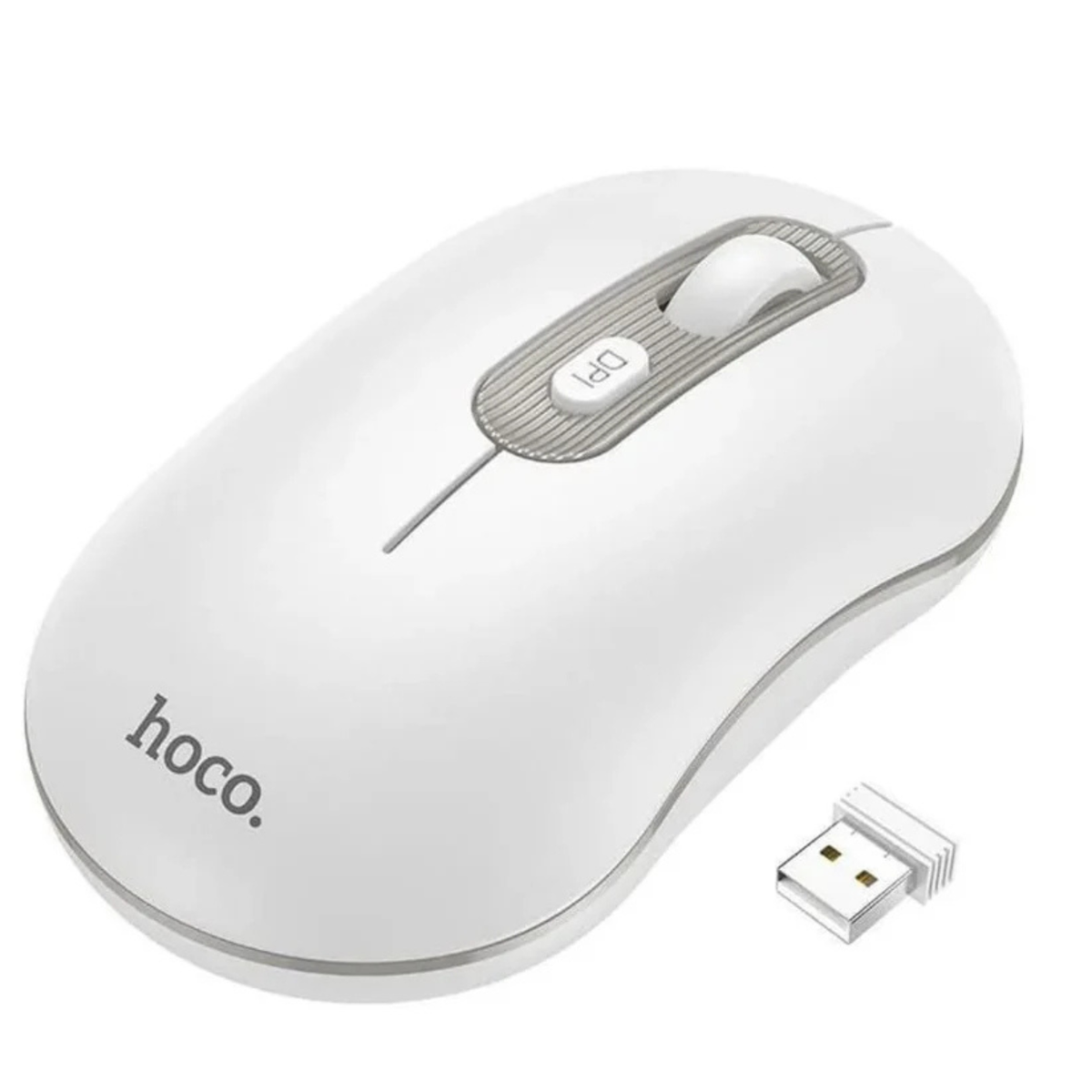 HOCO GM21 2.4G Wireless Business Mouse | Ergonomic Silent Optical Mouse with Adjustable DPI for Laptop, PC, Smart TV & Office Use