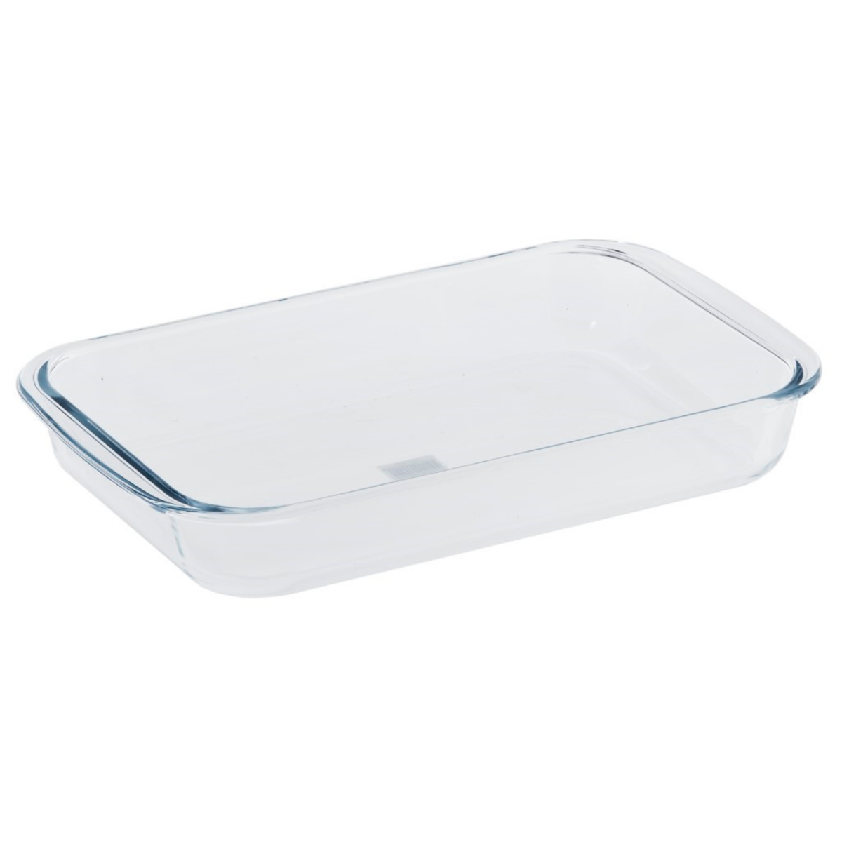 Rectangular Borosilicate Glass Baking Dish 2.2L Oven Safe Casserole Pan with Easy Grip Handles