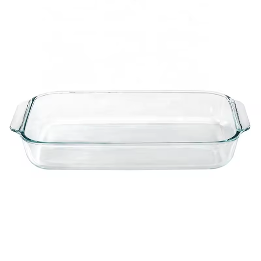 1.6L Borosilicate Glass Baking Dish | Rectangular Oven Safe Baking & Roasting Tray