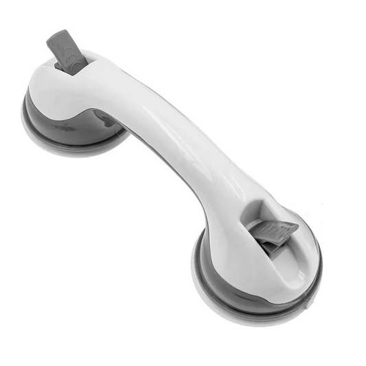 Dual Locking Shower Safety Suction Grab Bar | Heavy Duty Bathtub Safety Handle for Bathroom, Shower & Toilet