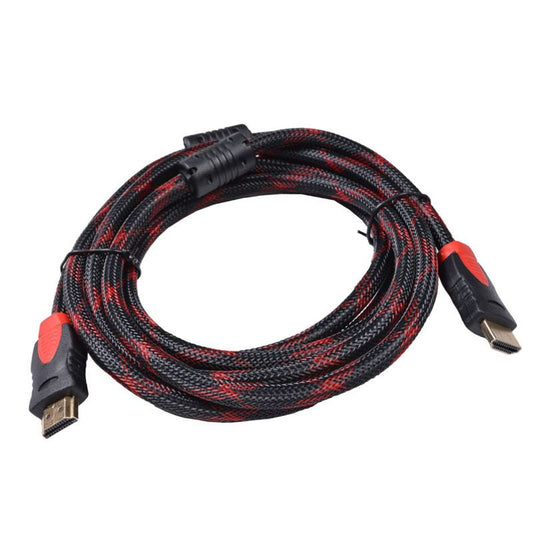 High-Speed HDMI Cable 3 Meter | Braided HDMI Male to HDMI Male Cable | 4K Ultra HD, Full HD 1080P & 3D Compatible