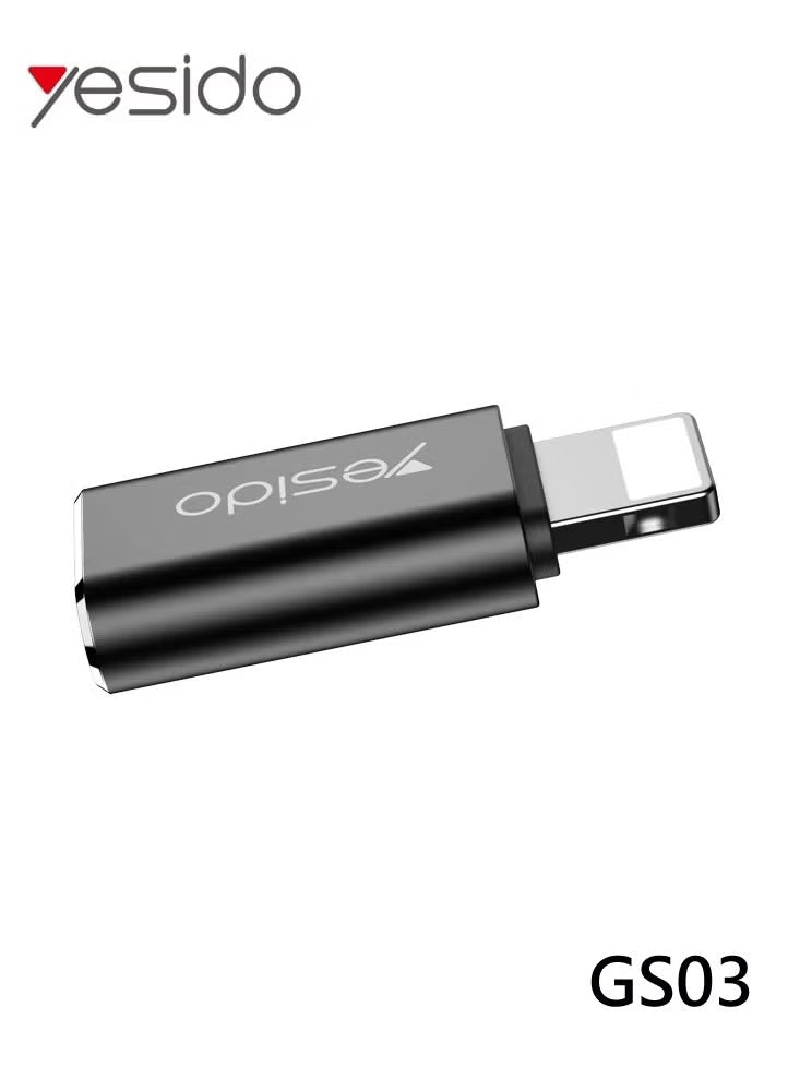 YESIDO GS03 Type-C to Lightning Adapter 2.4A – OTG Fast Charging & Data Transfer