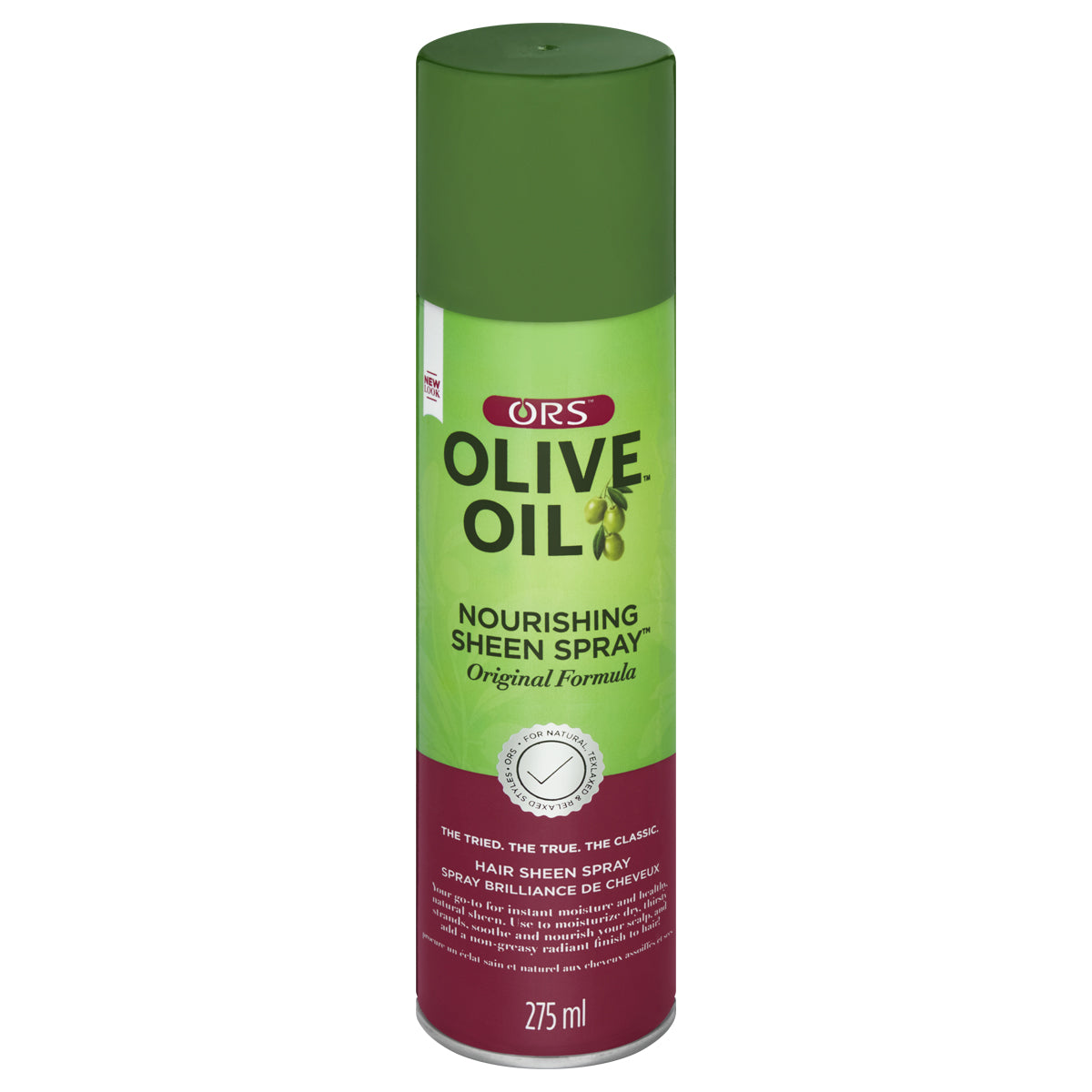 ORS Olive Oil Nourishing Sheen Spray 472ml | Moisturizing Hair Shine Spray for Dry & Dull Hair