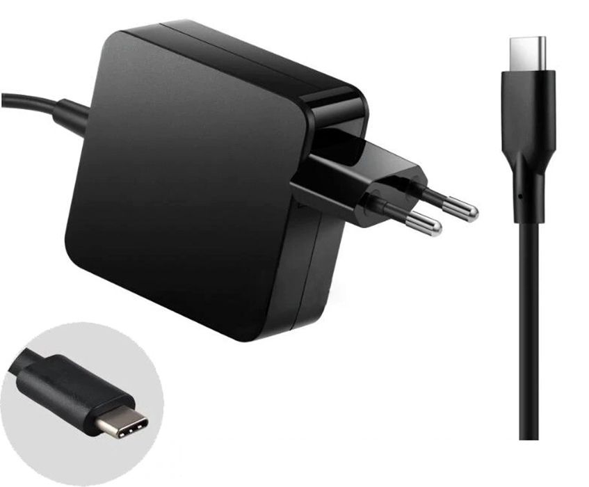 Universal 65W USB-C Laptop Charger | Type-C PD Fast Charging Power Adapter Compatible with Lenovo, Acer, ASUS, Dell, HP, Microsoft Surface & MacBook Air