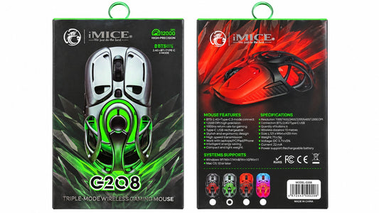 iMICE G208 Triple-Mode Wireless Gaming Mouse – 12000 DPI