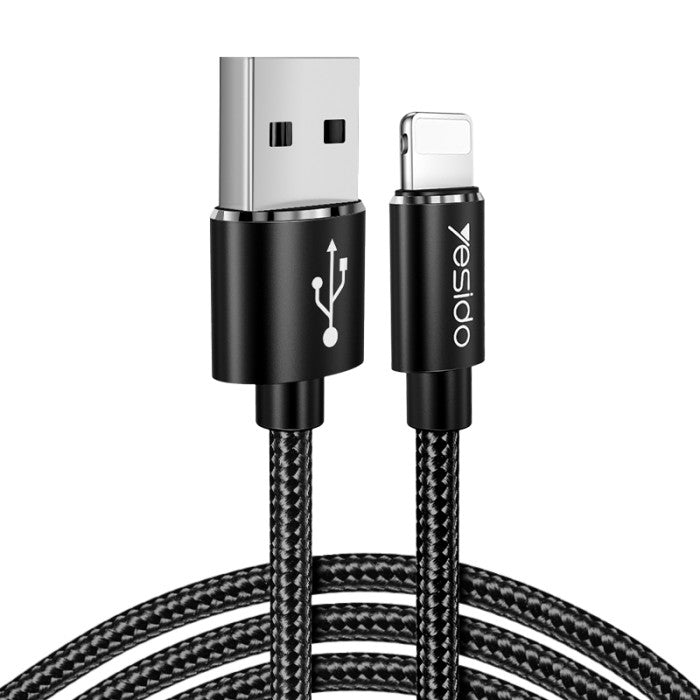 YESIDO CA58 3M 3-in-1 USB Charging Cable – 2.4A Lightning, Micro USB & Type-C