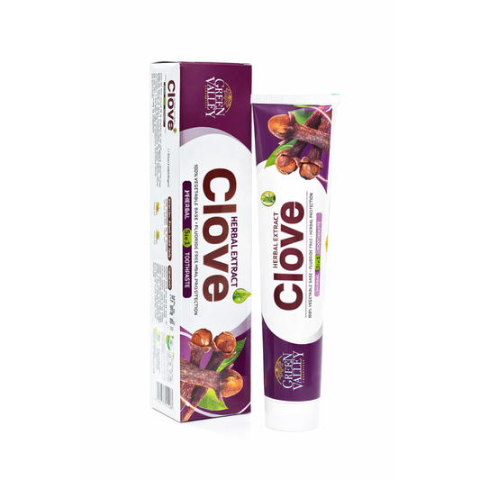 Green Valley Clove Toothpaste – Herbal Oral Care & Fresh Breath – 185g
