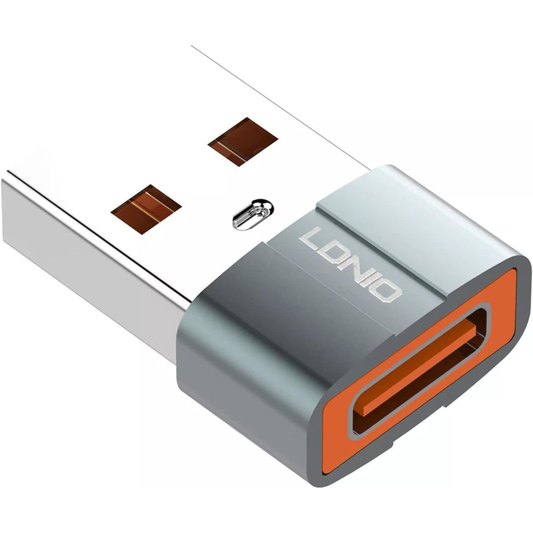 USB Type-C Female to USB-A Male OTG Adapter | USB-C Fast Data Transfer Converter for Laptop, PC & Charger