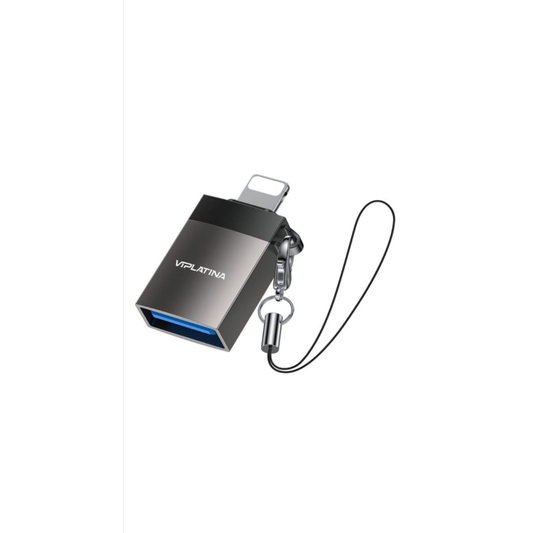 VIPLATINA VX16 Lightning Male to USB-A Female OTG Adapter | Fast Data Transfer USB 3.0 Converter for iPhone & iPad