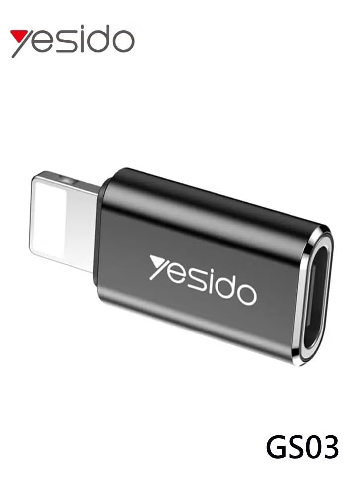 YESIDO GS03 Type-C to Lightning Adapter 2.4A – OTG Fast Charging & Data Transfer