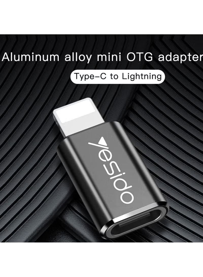 YESIDO GS03 Type-C to Lightning Adapter 2.4A – OTG Fast Charging & Data Transfer