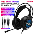 T-WOLF H130 RGB Gaming Headset with Microphone – Wired Stereo Headphones with 50mm Drivers
