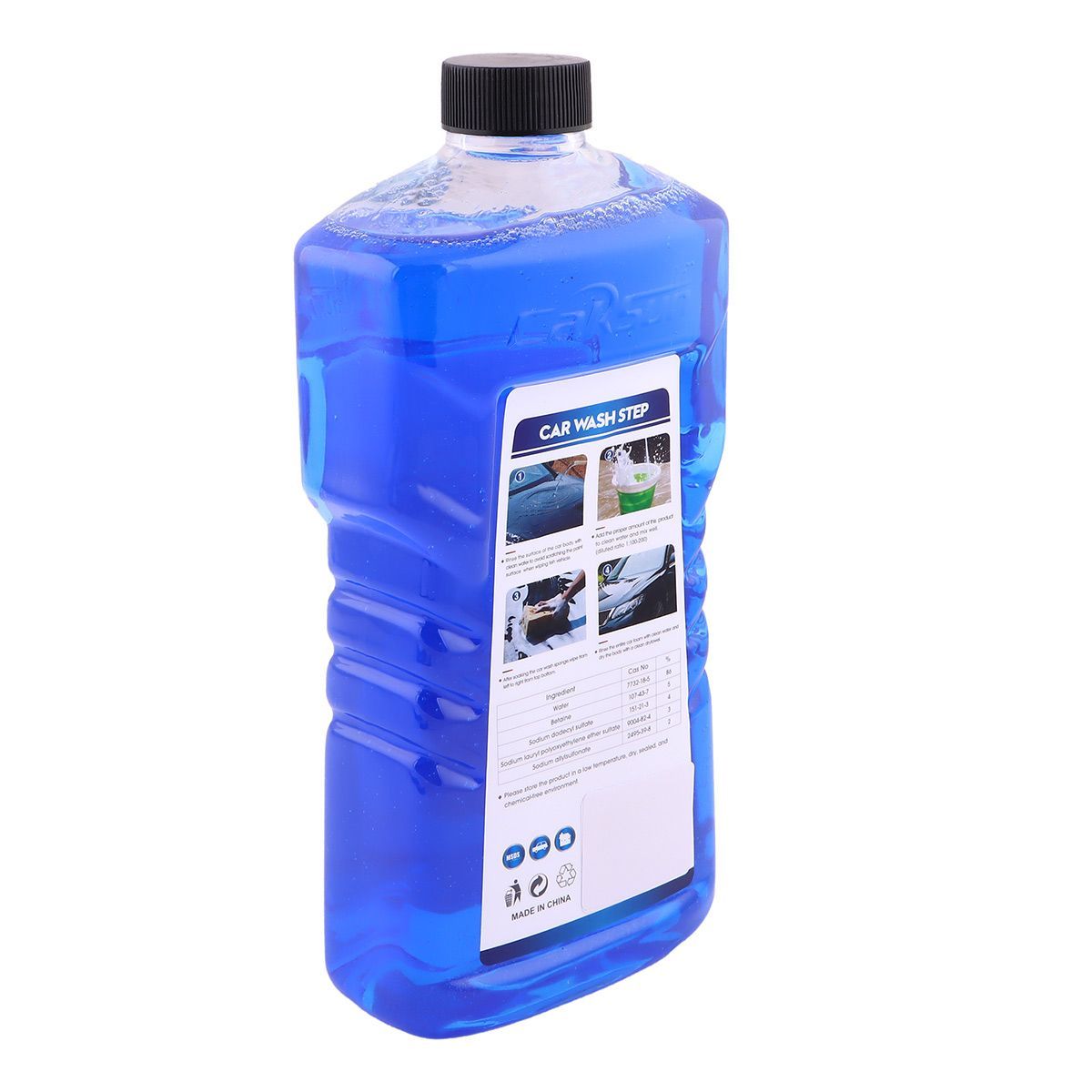 CarSun Car Wash Shampoo 1000ml with Synthetic Chamois Cleaning Towel Set – Car Cleaning & Drying Kit
