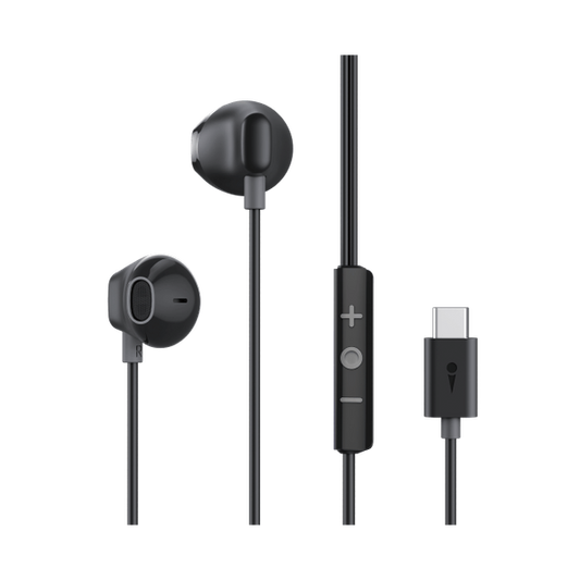 Oraimo Halo Airy OEP-650 USB-C Wired Earphones with Mic | Half In-Ear Type-C Headphones