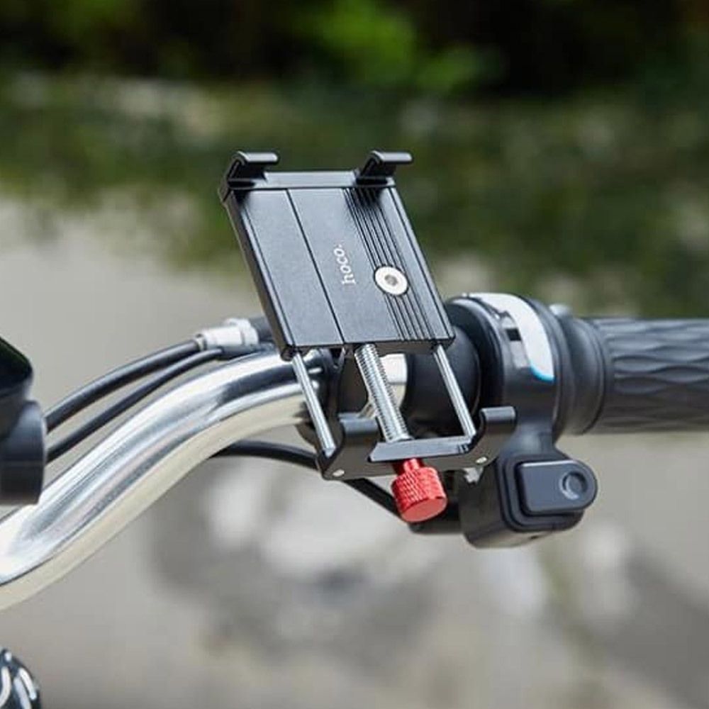 HOCO DCA4 Aluminum Bike Phone Holder | Universal Motorcycle & Bicycle Handlebar Mount for 4.7-7 Inch Smartphones
