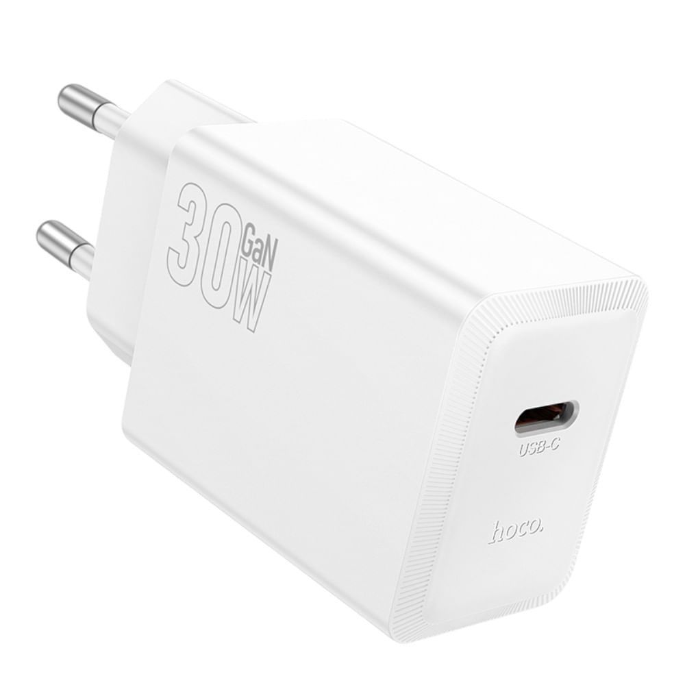 HOCO N70 PD 30W USB-C Fast Charger | Type-C Power Delivery Wall Adapter for iPhone, Samsung, Google Pixel & More (EU Plug)