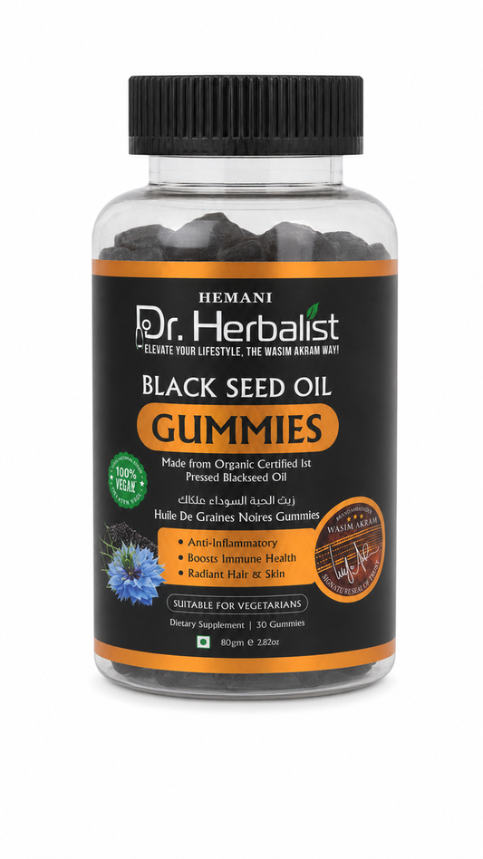 Dr. Herbalist Black Seed Oil Gummies – 30 Gummies, Vegetarian Dietary Supplement